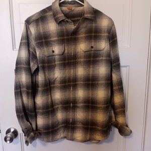 Flannel Shirt black/brown Small